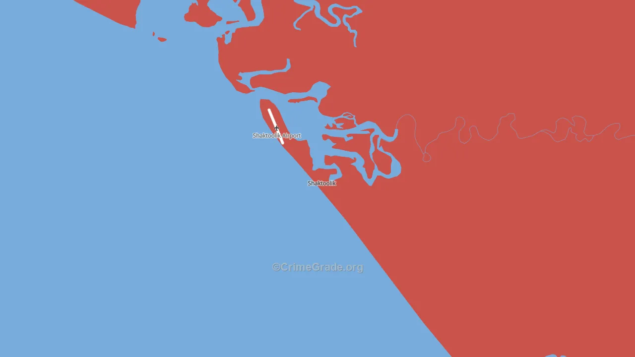 Shaktoolik, AK Map of Murder Rates