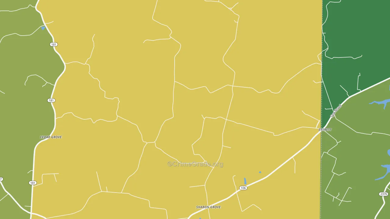 Sharon Grove, KY Map of Murder Rates