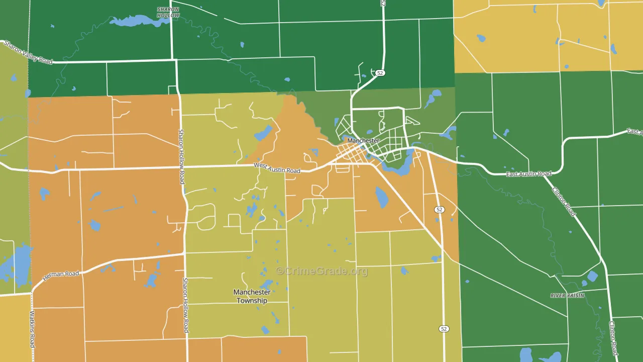 Sharon Hollow, MI Map of Murder Rates