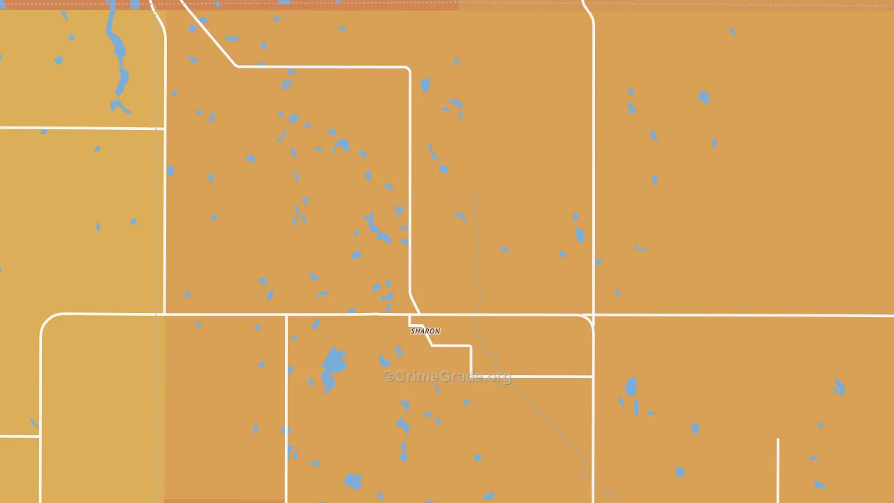 Sharon, ND Map of Murder Rates