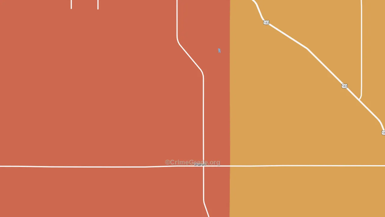 Sharon, OK Map of Murder Rates