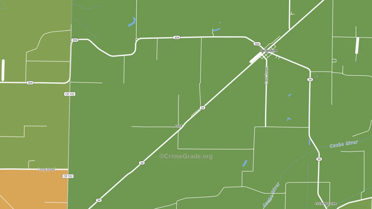 Sharum, AR Map of Murder Rates