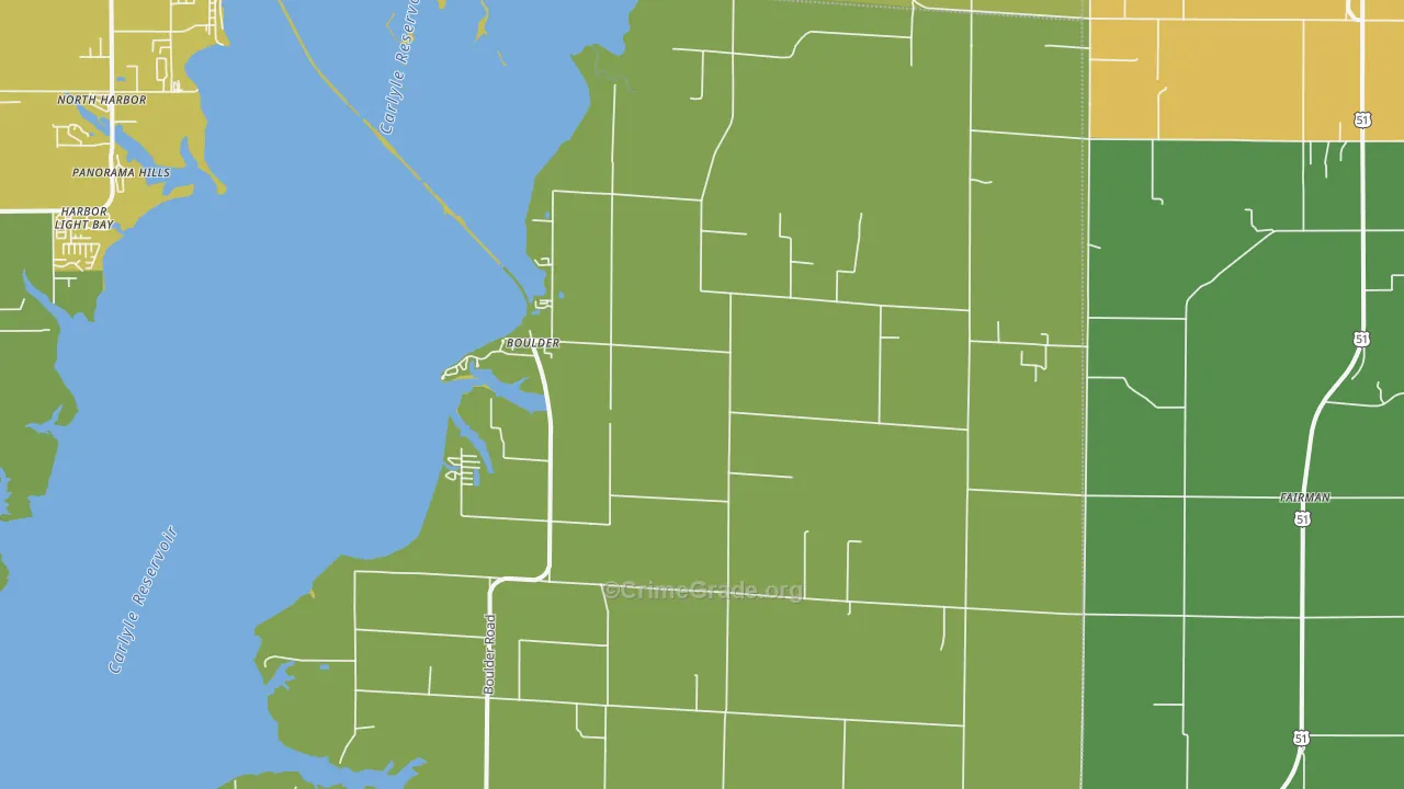 Shattuc, IL Map of Murder Rates