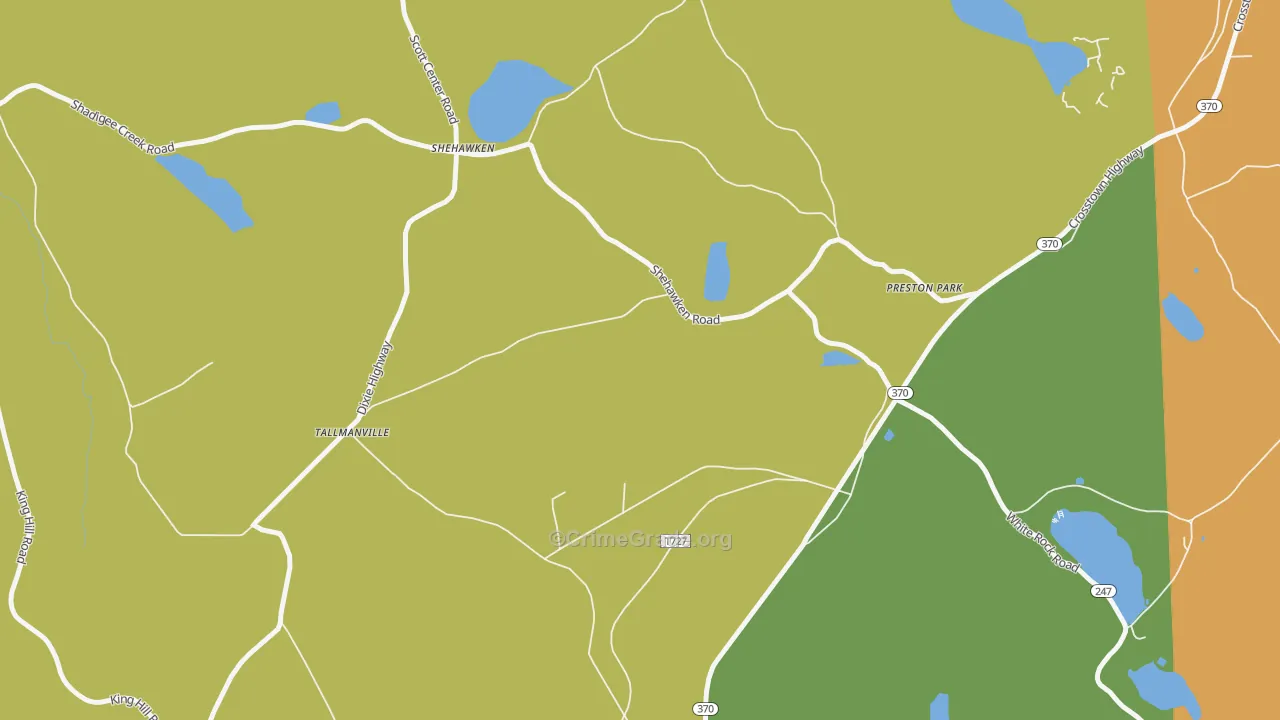 Shehawken, PA Map of Murder Rates