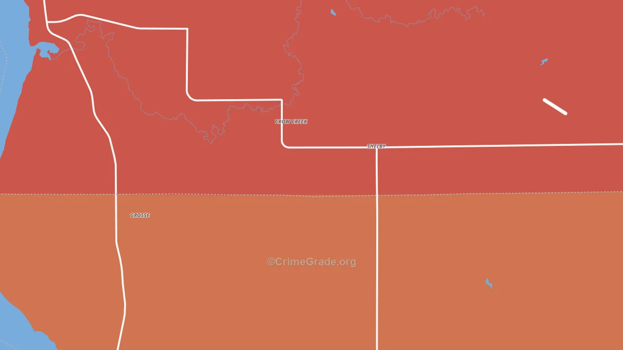 Shelby, SD Map of Murder Rates