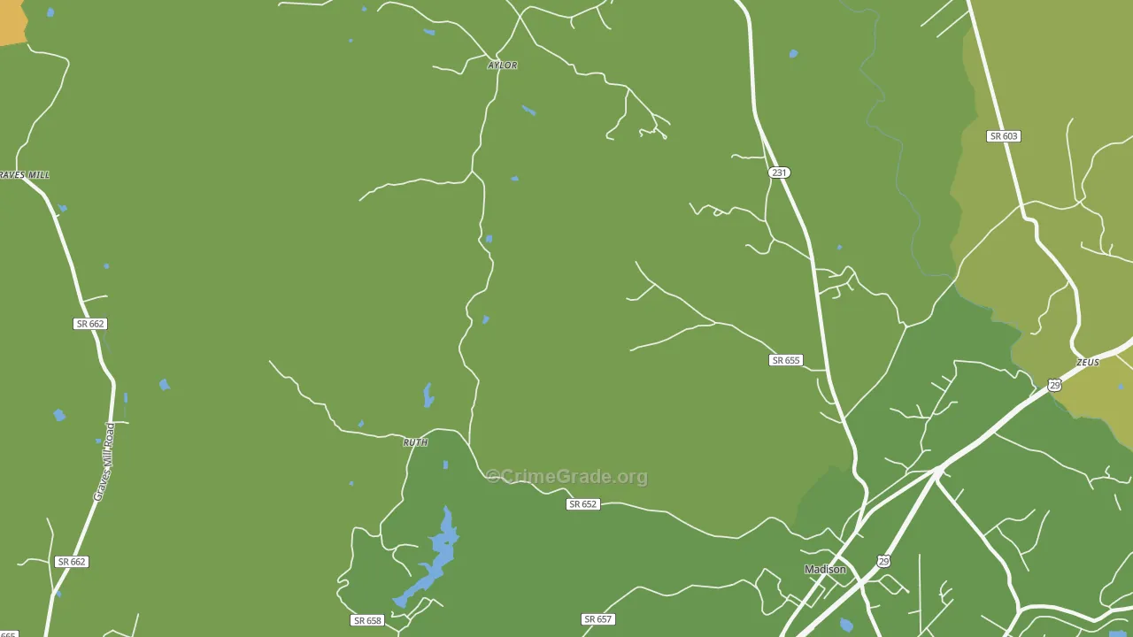 Shelby, VA Map of Murder Rates