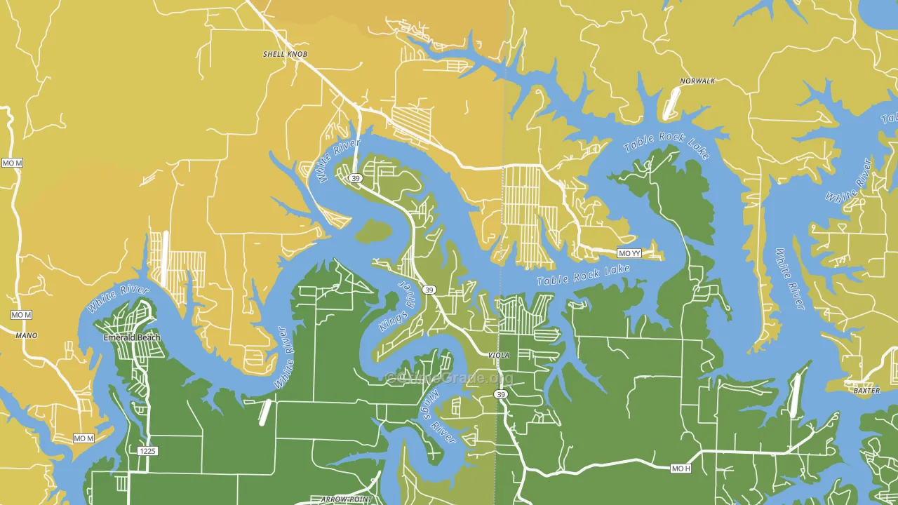 Shell Knob, MO Map of Murder Rates