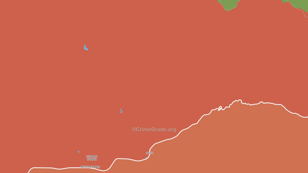 Shell, WY Map of Murder Rates
