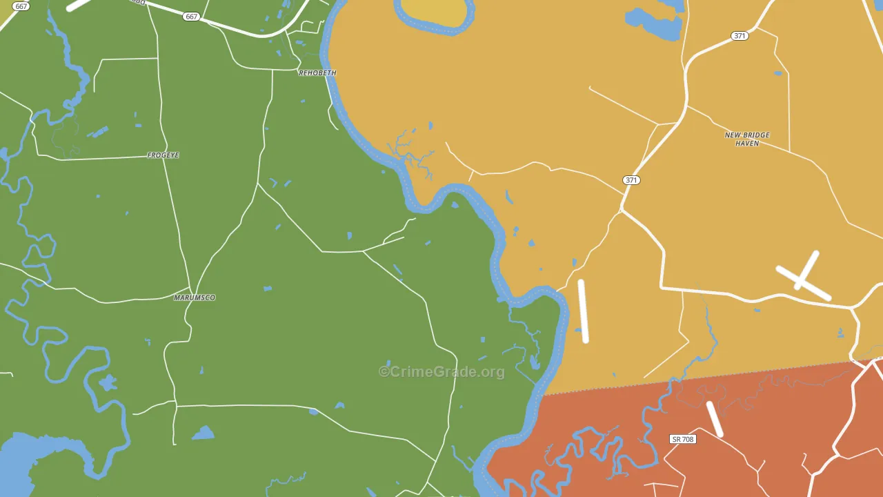 Shelltown, MD Map of Murder Rates