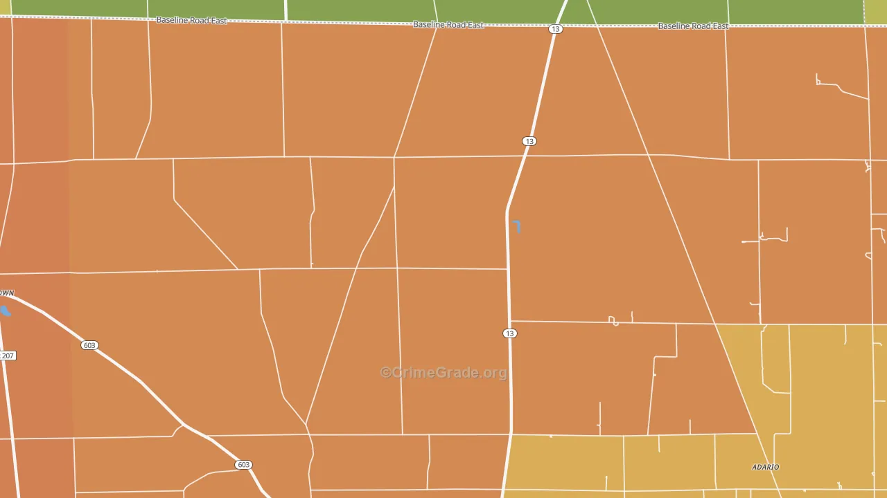 Shenandoah, OH Map of Murder Rates