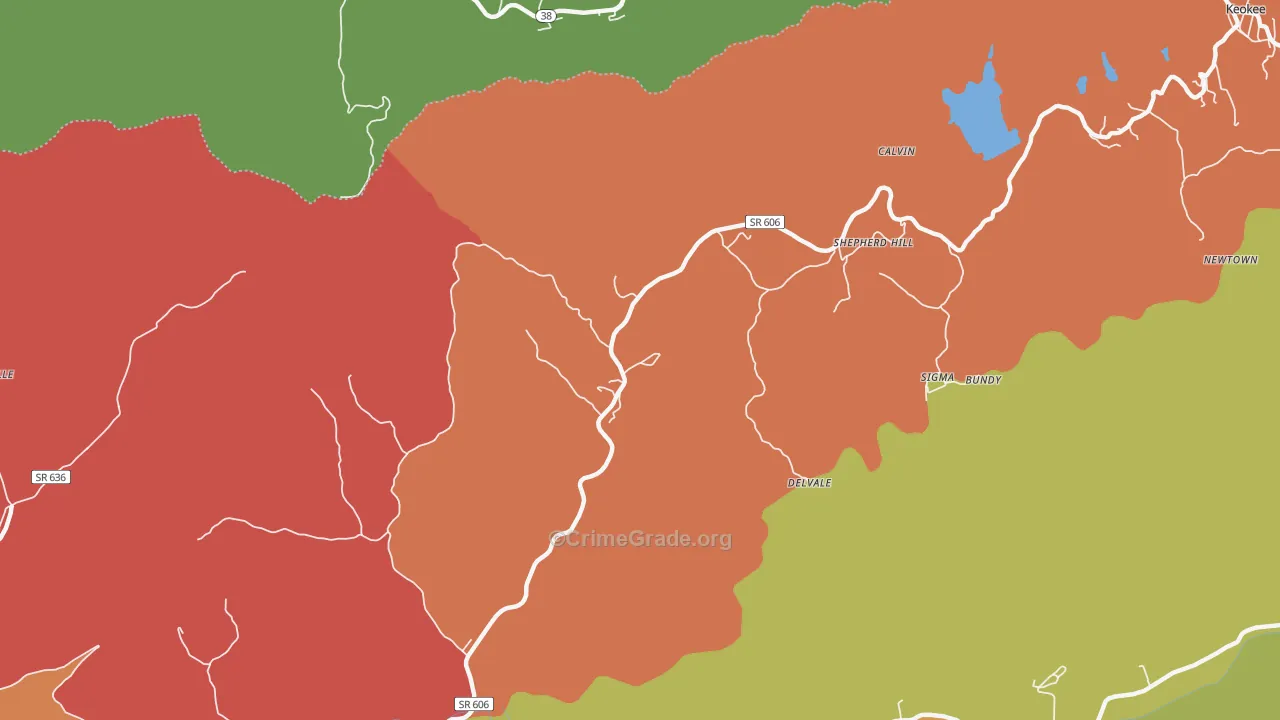 Shepherd Hill, VA Map of Murder Rates