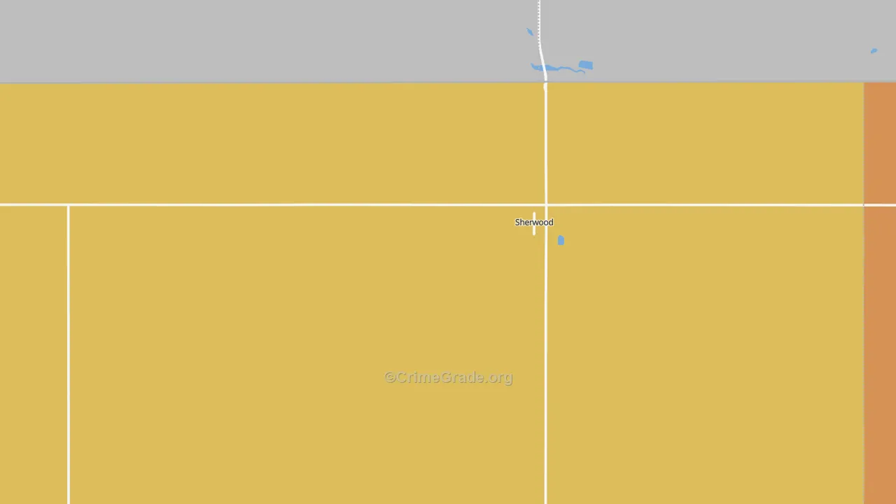 Sherwood, ND Map of Murder Rates