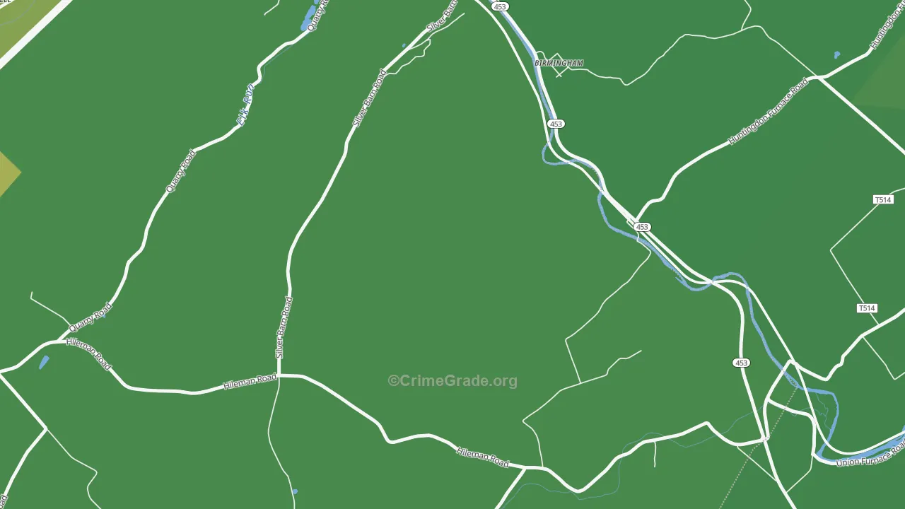 Shoenberger, PA Map of Murder Rates