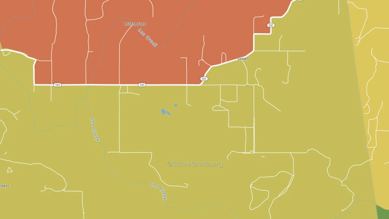 Short, OK Map of Murder Rates