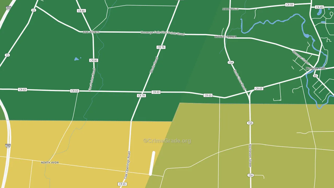 Sibleyville, NY Map of Murder Rates