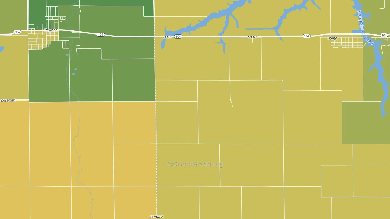 Sicily, IL Map of Murder Rates
