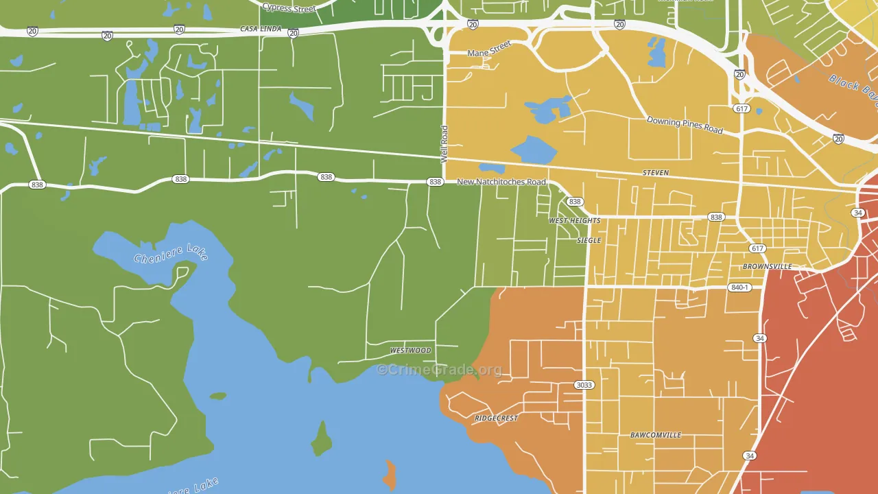 Siegle, LA Map of Murder Rates