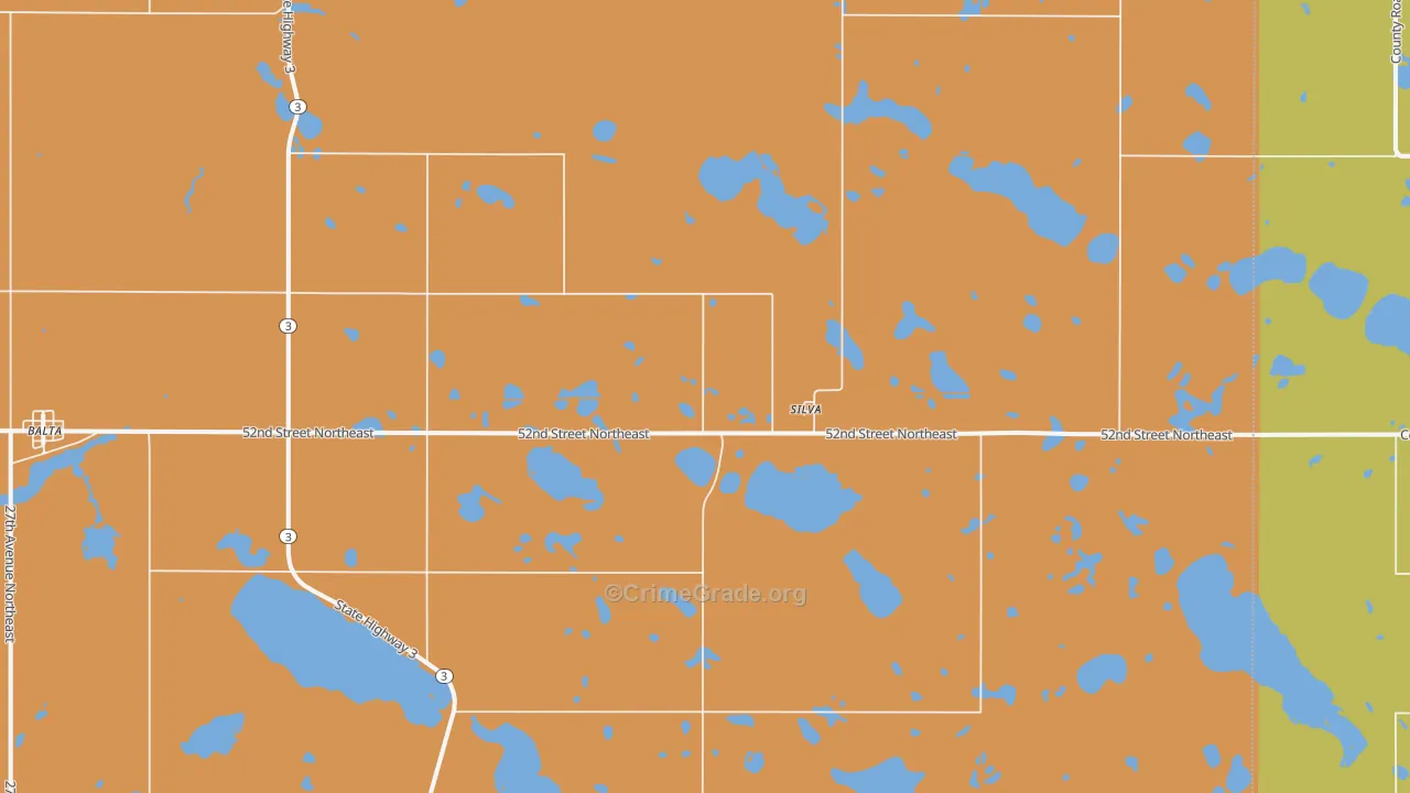 Silva, ND Map of Murder Rates