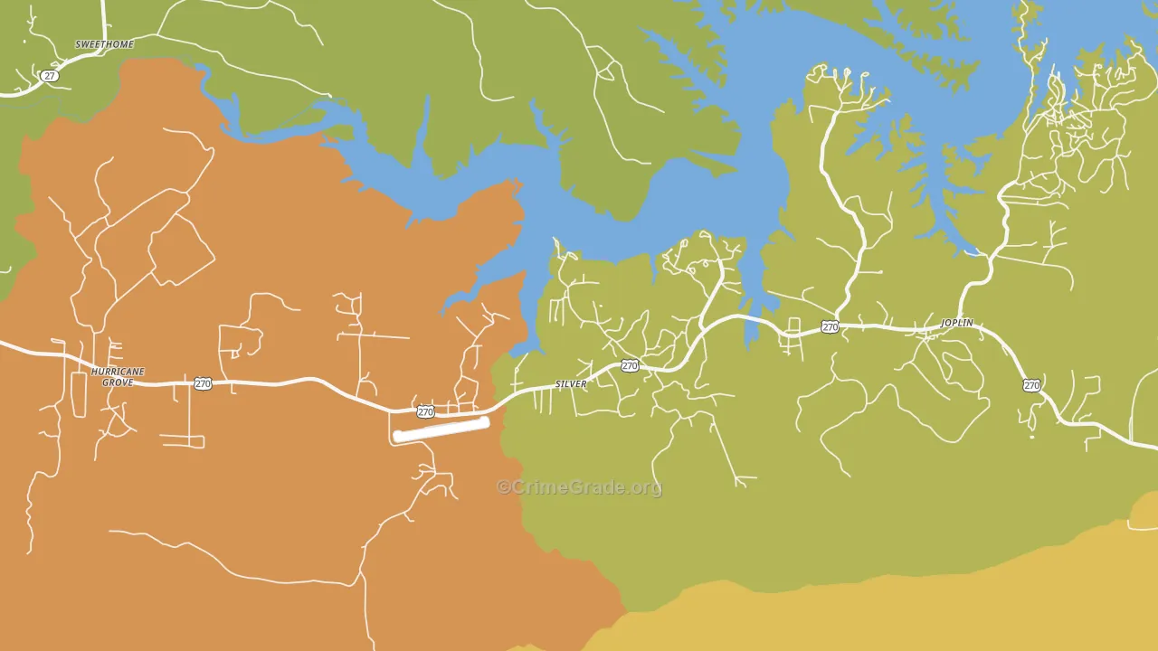 Silver, AR Map of Murder Rates