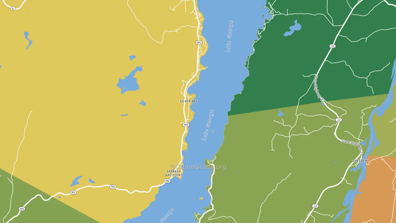 Silver Bay, NY Map of Murder Rates