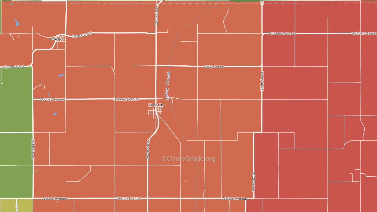 Silver City, IA Map of Murder Rates