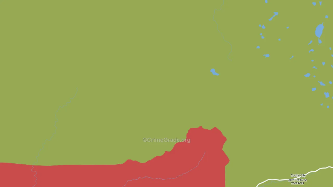 Silver Gate, MT Map of Murder Rates