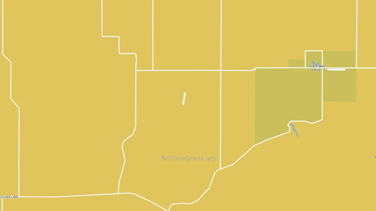 Silver Lake, OR Map of Murder Rates