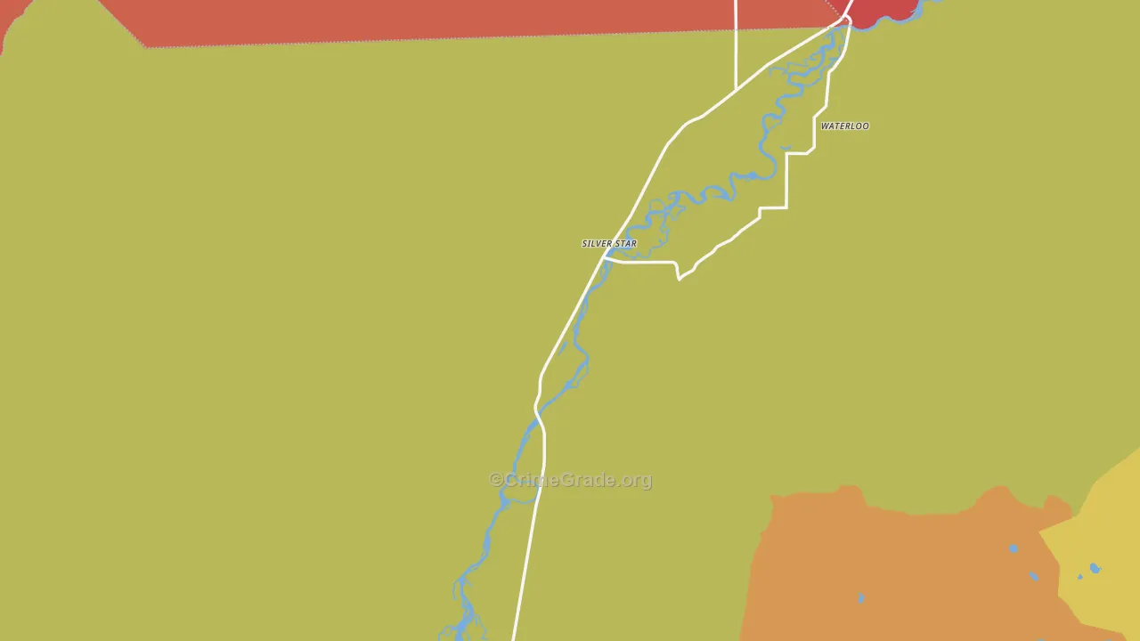 Silver Star, MT Map of Murder Rates