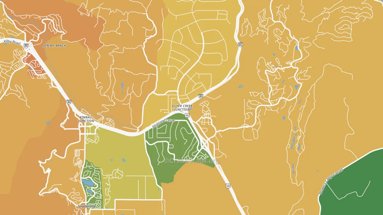 Silver Summit, UT Map of Murder Rates