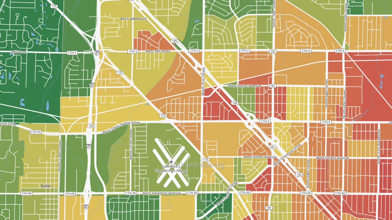 Silver Swan, Milwaukee, WI Map of Murder Rates