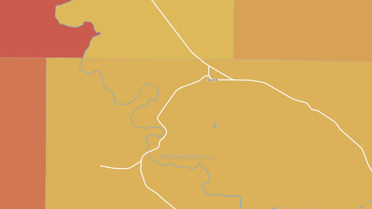 Silver, TX Map of Murder Rates