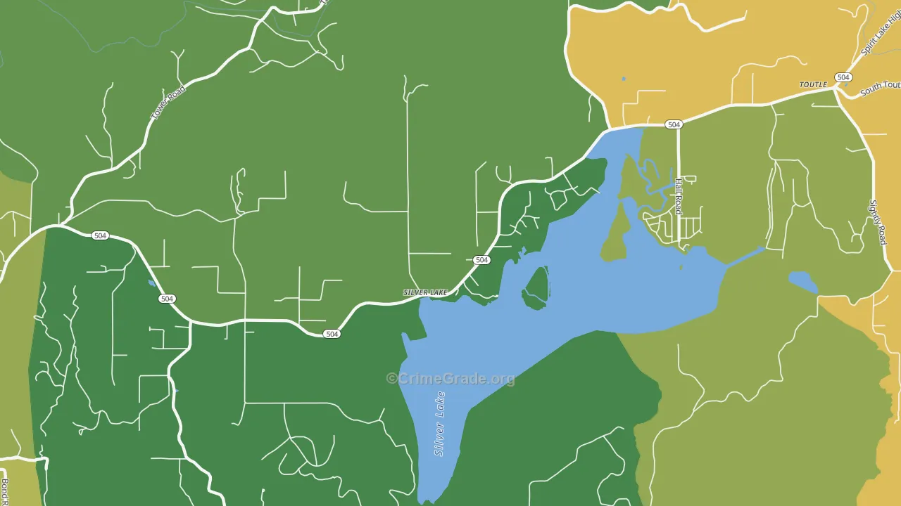 Silverlake, WA Map of Murder Rates