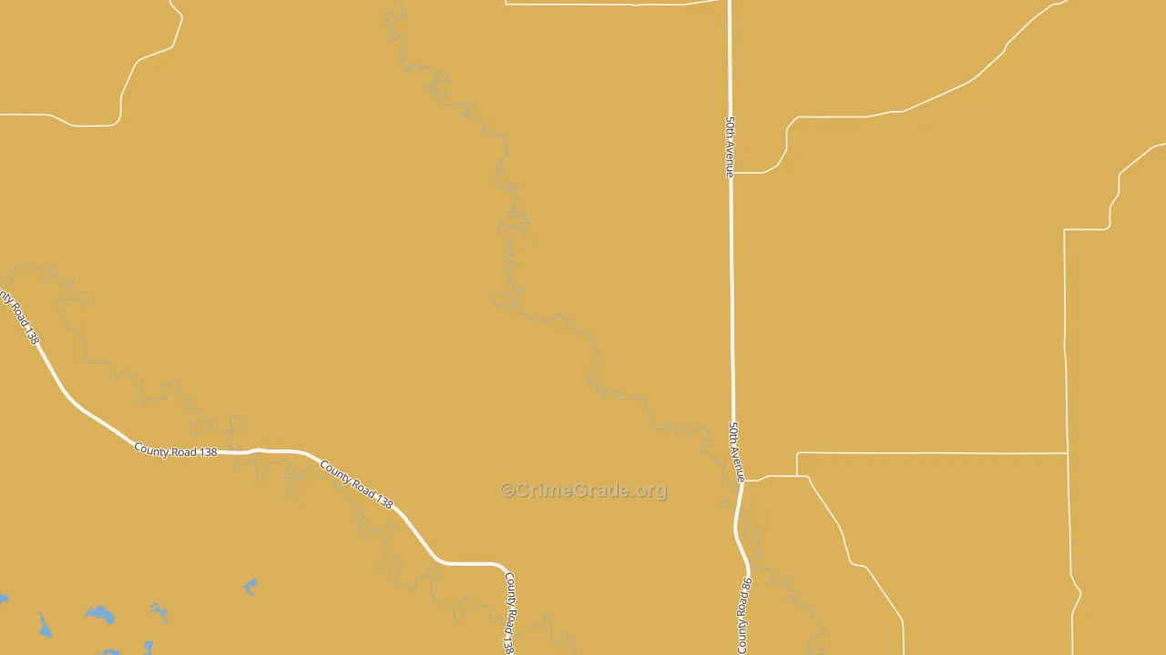 Sims, ND Map of Murder Rates