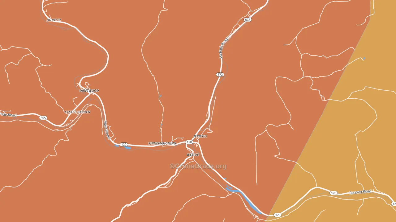 Sinnamahoning, PA Map of Murder Rates