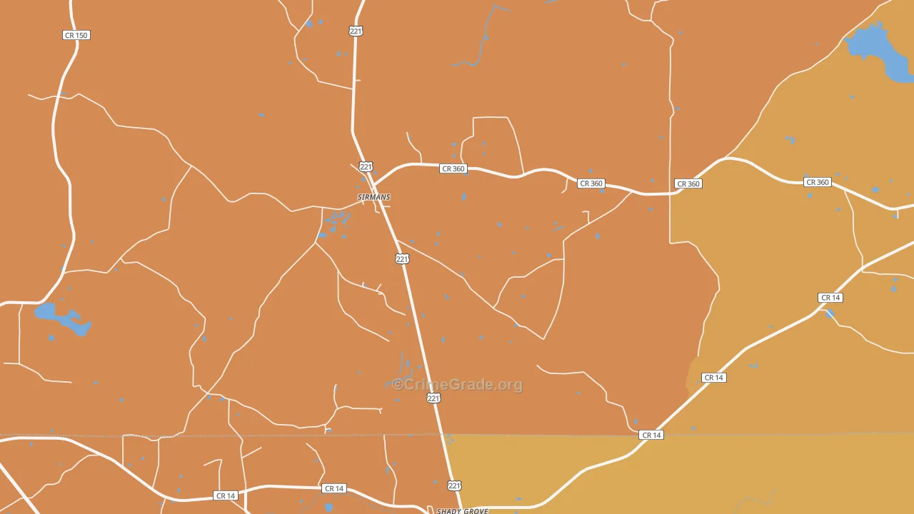 Sirmans, FL Map of Murder Rates