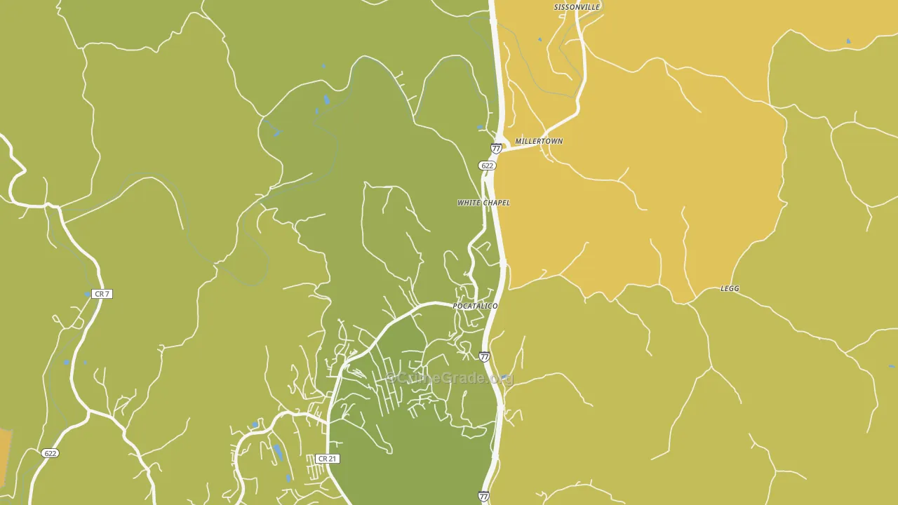 Sissonville, WV Map of Murder Rates