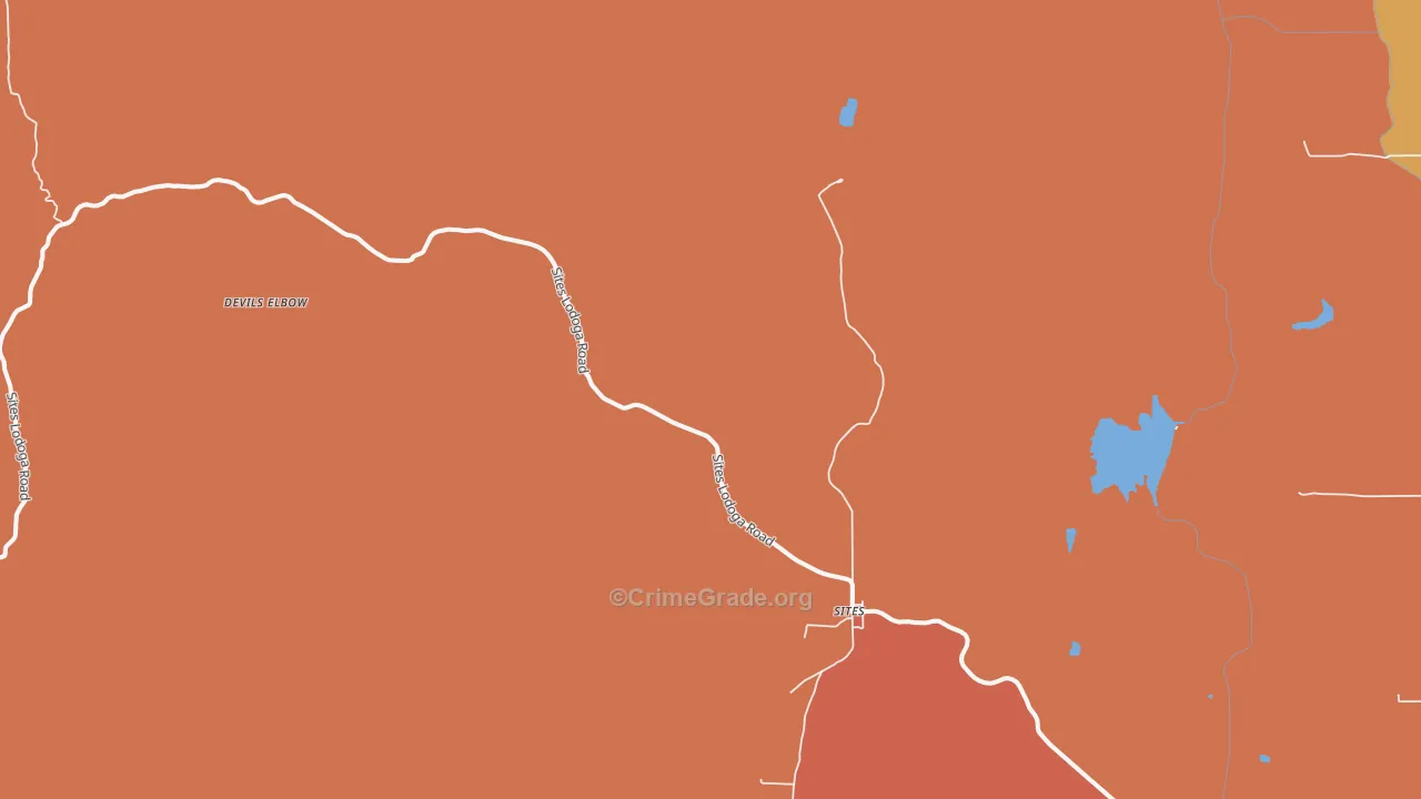 Sites, CA Map of Murder Rates