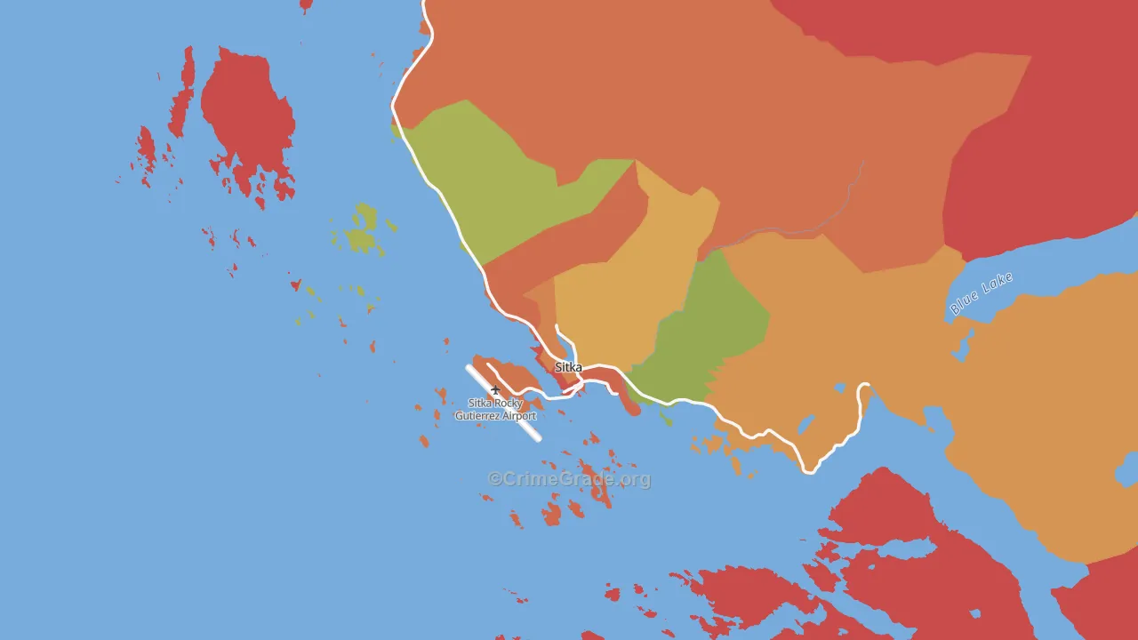 Sitka, AK Map of Murder Rates
