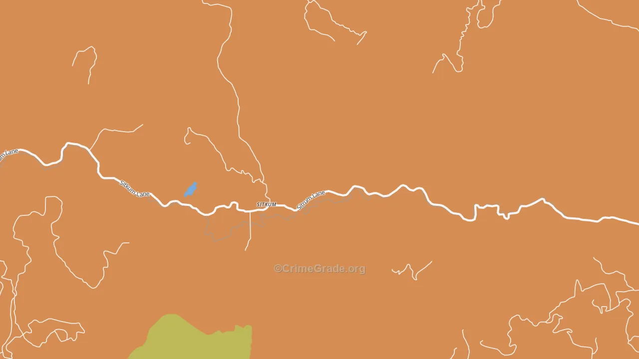 Sitkum, OR Map of Murder Rates