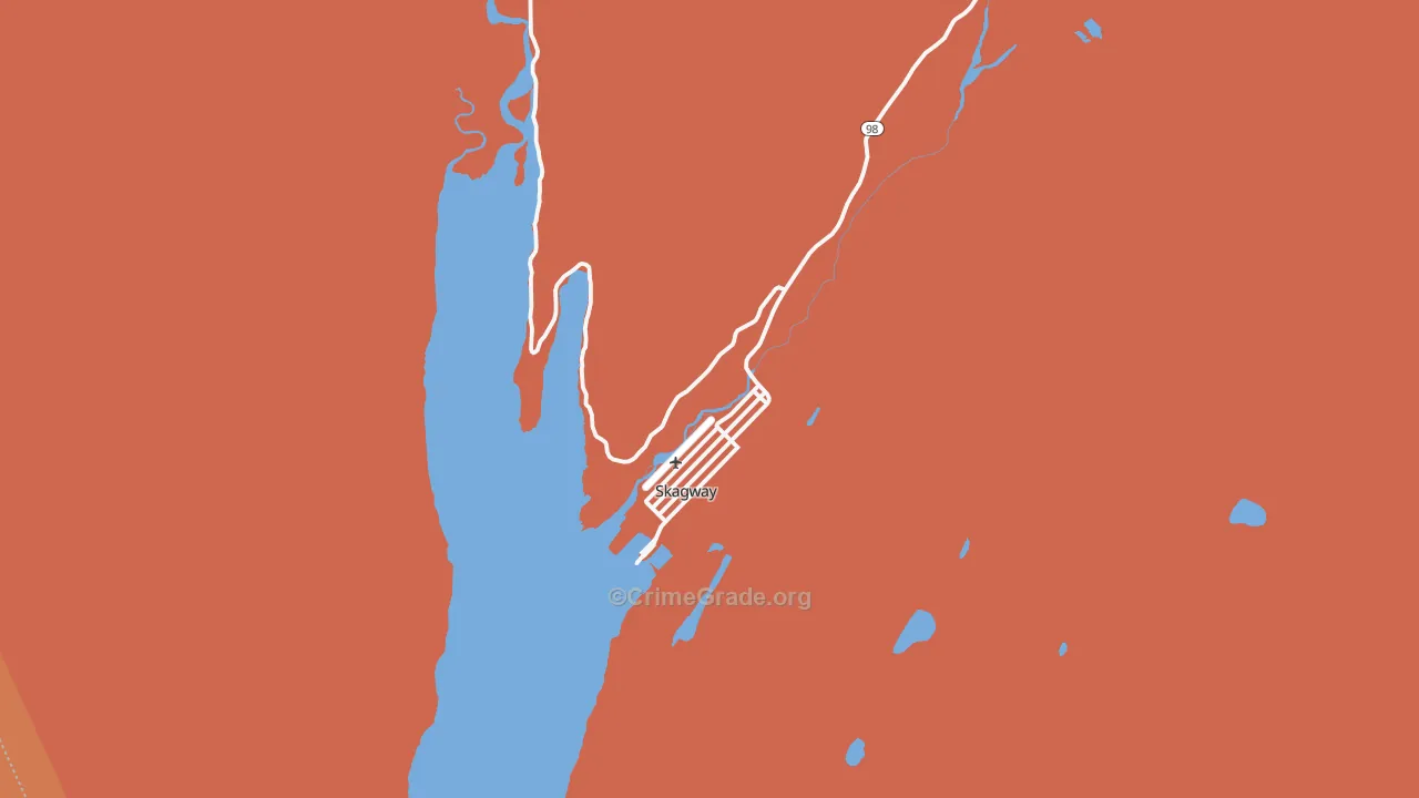 Skagway, AK Map of Murder Rates