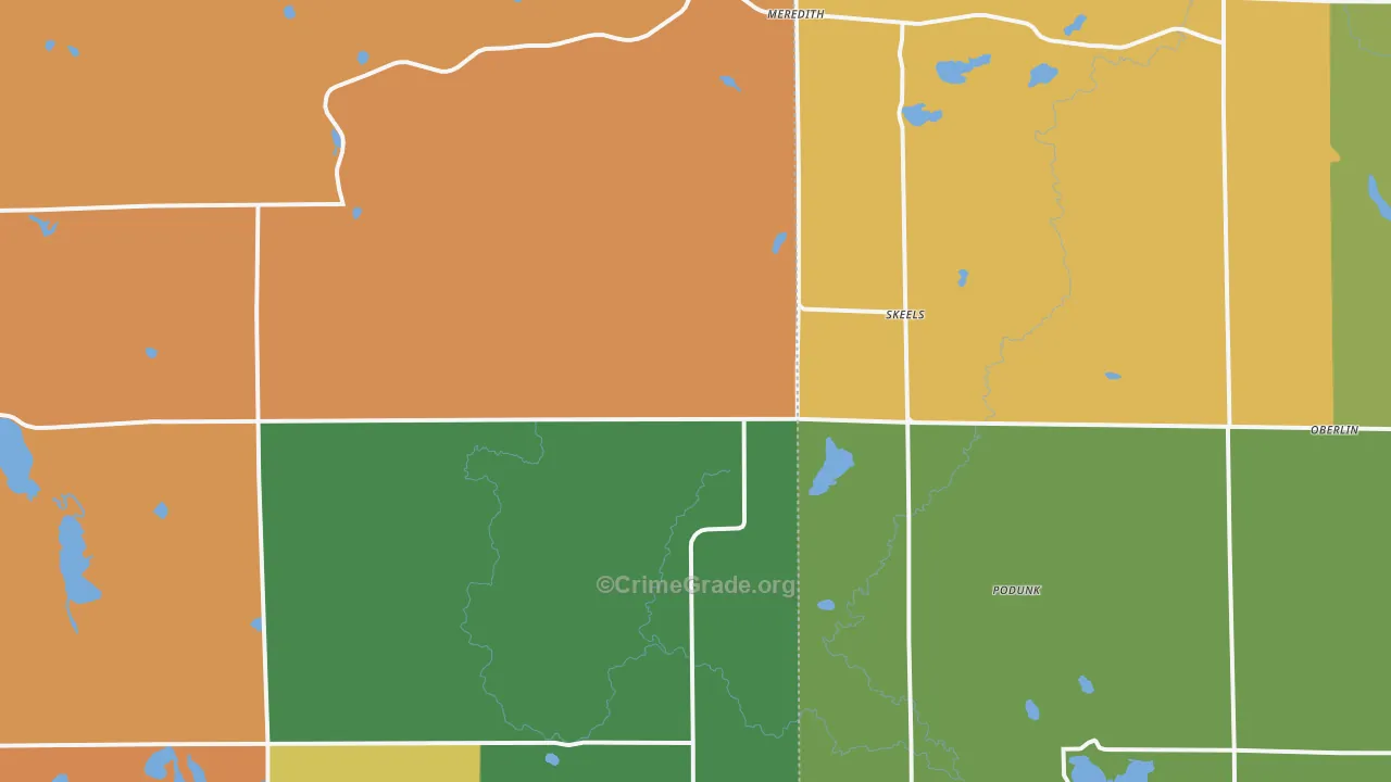 Skeels, MI Map of Murder Rates