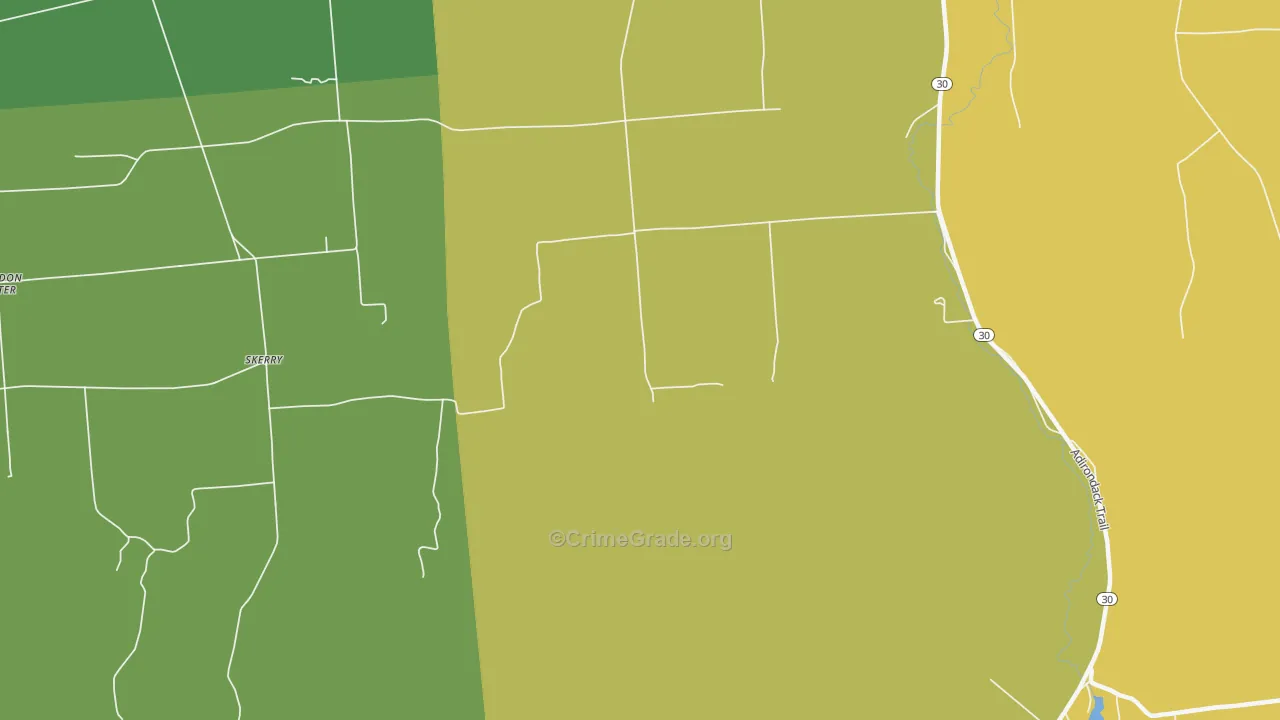 Skerry, NY Map of Murder Rates