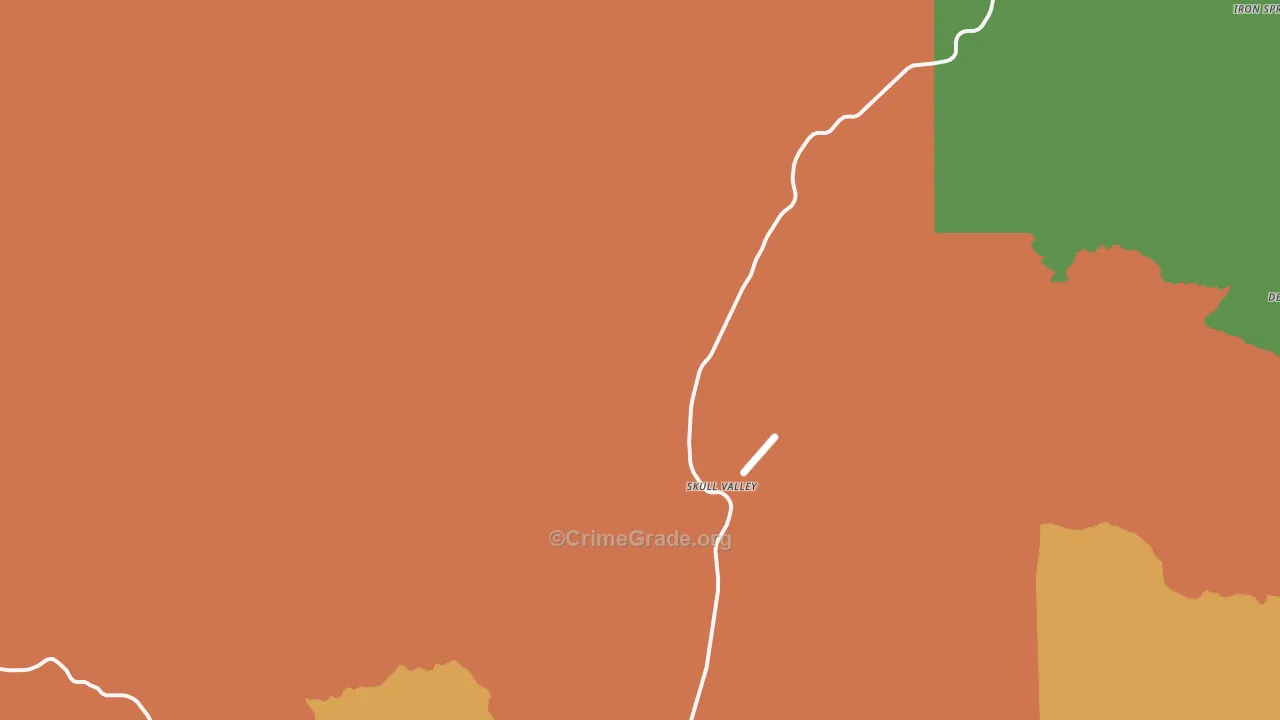 Skull Valley, AZ Map of Murder Rates