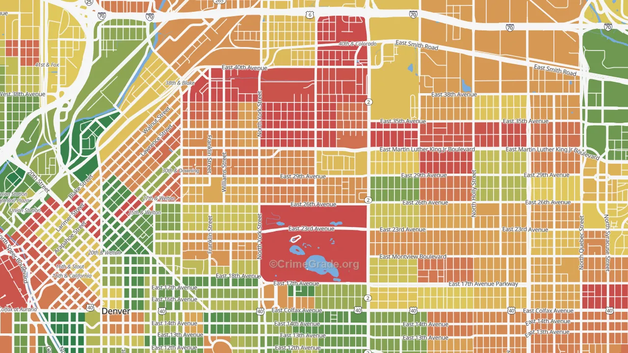 Skyland, Denver, CO Map of Murder Rates