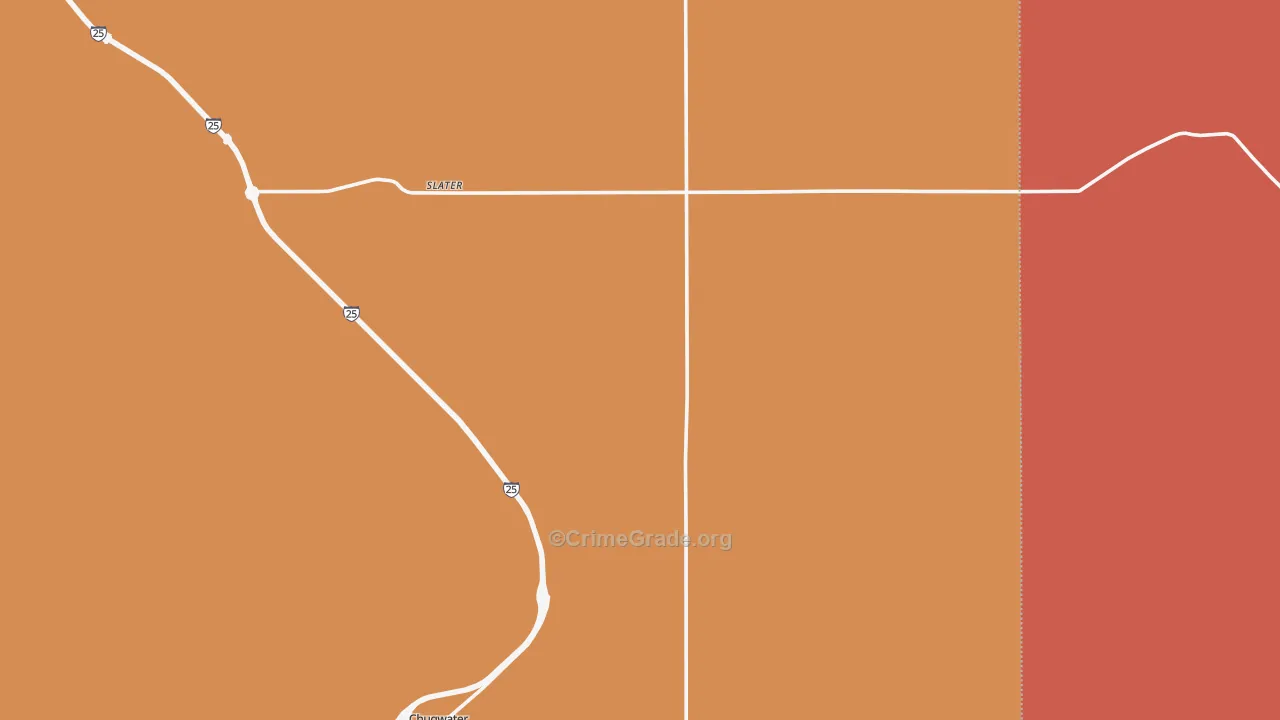Slater, WY Map of Murder Rates