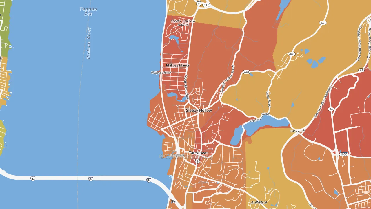 Sleepy Hollow, NY Map of Murder Rates