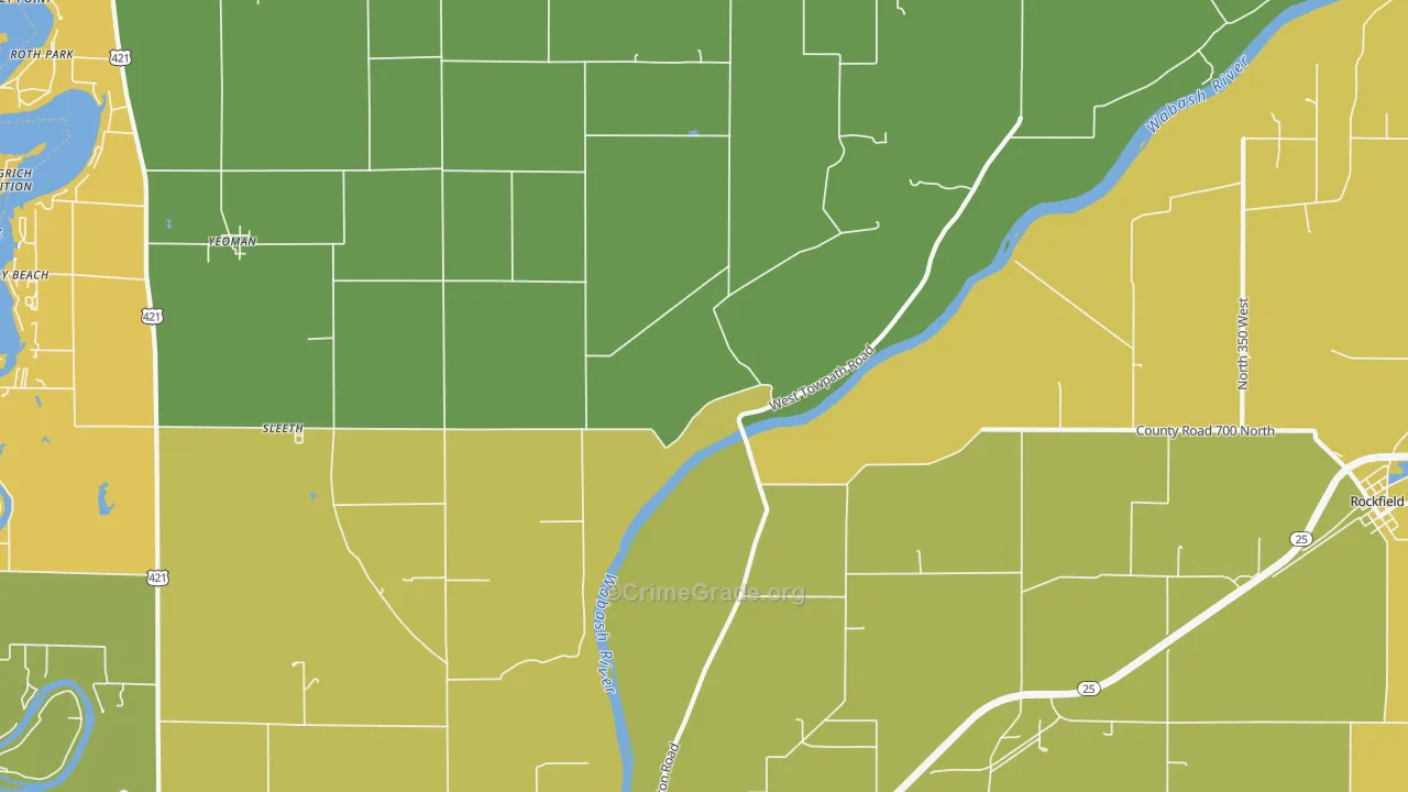 Sleeth, IN Map of Murder Rates