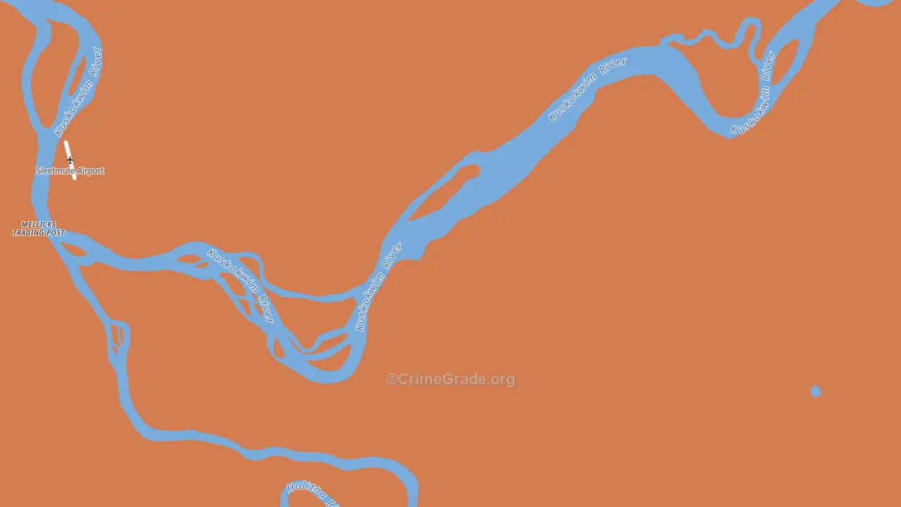 Sleetmute, AK Map of Murder Rates