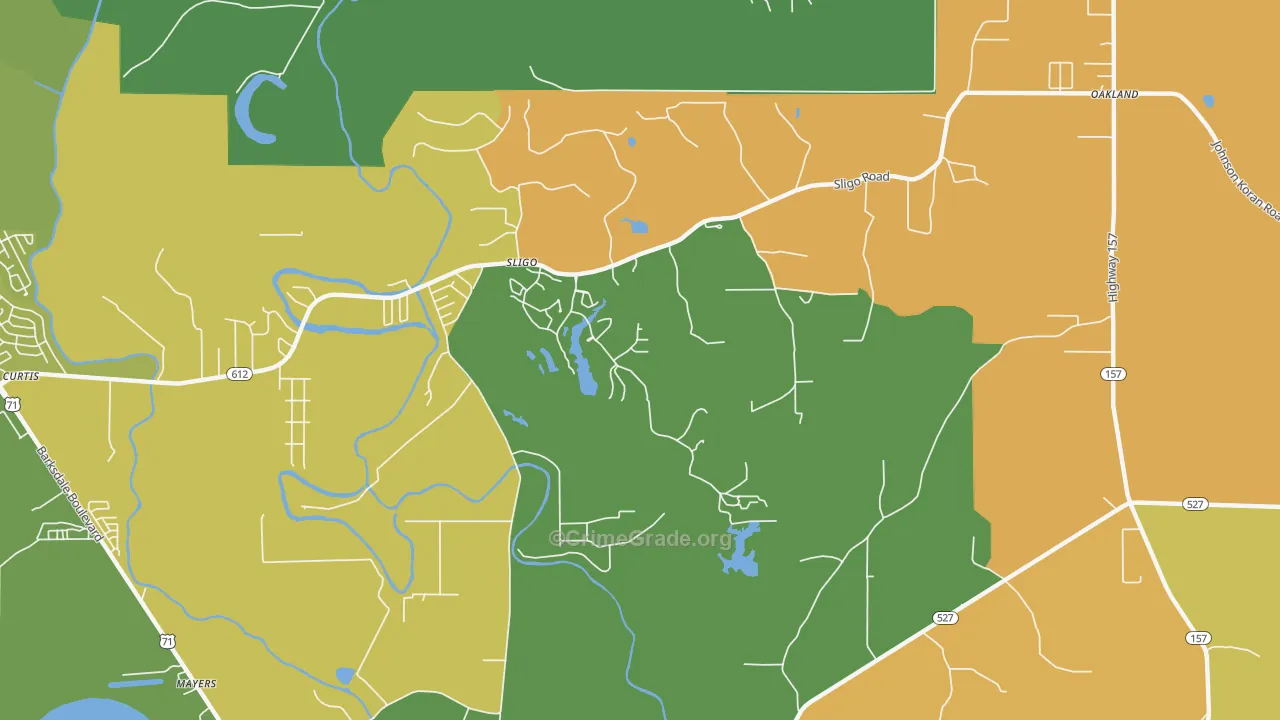 Sligo, LA Map of Murder Rates