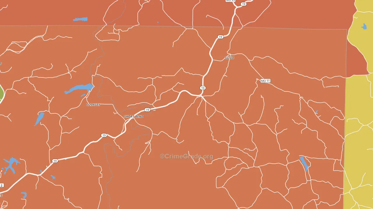 Sligo, MO Map of Murder Rates